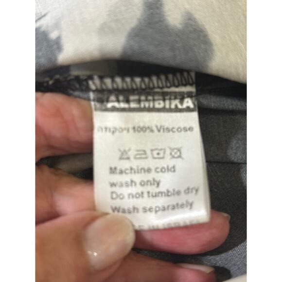 Alembika maxidress, black/ivory, bohemian, artsy, avant-garde, Israeli design - Picture 6 of 6